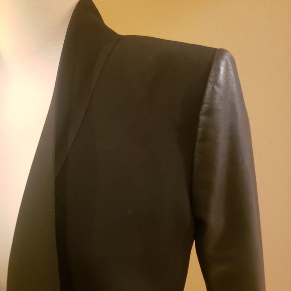 NWT BCBGMAXAZRIA Abree Black Long Sleeve Jacket - Picture 2 of 12